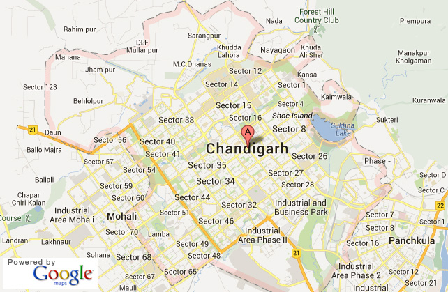 chadigarh map