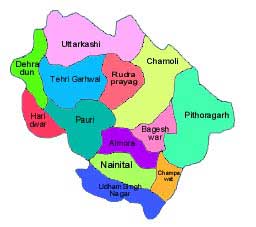 uttaranchal-map